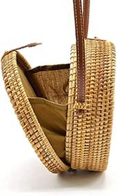 img 3 attached to Rattan Handwoven Natural Crossbody Handbag