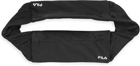 img 4 attached to 🏃 FILA Accessories Waist Pack - Slimfit Breathable Running Belt Fanny Pack for Women & Men, Phone Holder + Sports Pouch, Perfect for Running, Walking, Cycling, Exercise & Fitness – Black