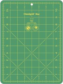 img 3 attached to Dritz Omnigrid 8 X 🟩 11 Inch Cutting Mat with Grid, Green