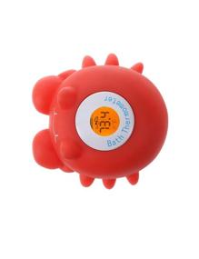 img 3 attached to Freshliance Baby Bath Thermometer and Floating Bath Crab Toy - Waterproof, USB Rechargeable, Perfect for Bathtubs and Swimming Pools
