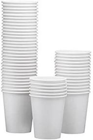 img 2 attached to 🥤 200-Pack 12 oz White Paper Cups - Hot/Cold Drinking Cups for Water, Juice, Coffee or Tea - Ideal for Water Coolers, Parties, or Coffee On the Go - NYHI