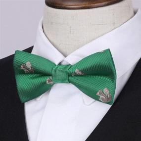 img 1 attached to HISDERN 3Pcs Boys Pre Tied Strap Boys' Accessories for Bow Ties