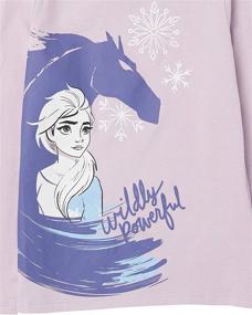 img 1 attached to Girls' Long-Sleeve T-Shirts with Disney, Star Wars, Marvel, Frozen Princess Designs by Spotted Zebra