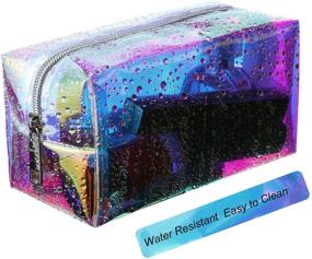 img 2 attached to Holographic Iridescent Cosmetic Waterproof Portable