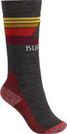 🧦 cozy and durable: burton kids' emblem midweight socks for all-day comfort logo