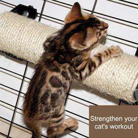 img 1 attached to 🐱 IXI Cat Scratching Post: The Ultimate Sisal Cage Cat Scratcher & Furniture Pole