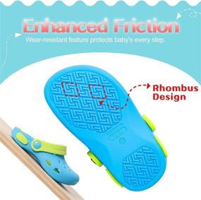 img 2 attached to 👣 Comfortable SCROUFFEY Toddler Silicone Sandals: Perfect Boys' Shoes for Happy Feet