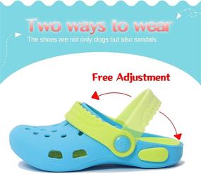 img 1 attached to 👣 Comfortable SCROUFFEY Toddler Silicone Sandals: Perfect Boys' Shoes for Happy Feet