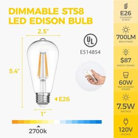 img 3 attached to 💡 Brilliantly Illuminating OmiBrite E26 Edison Bulbs: Enhance Your Ambiance!