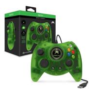 🎮 limited edition hyperkin duke wired controller for xbox one/windows 10 pc (green) - officially licensed by xbox logo