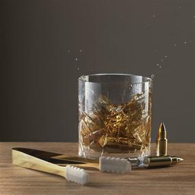 img 1 attached to 🥃 Premium Gold Bullet Whiskey Chillers Stones Set - The Wine Savant 1.75in Whiskey Rocks - Stainless Steel Bullet Shaped Ice Cubes - Includes Gift Box, Tongs, and Storage Bag - Ideal for Whiskey or Scotch