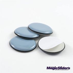 img 2 attached to Gray Sliding Discs - Magic Sliders 4038 Series, Pack of 4, 1-1/2