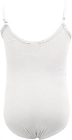 img 2 attached to 🩰 Dancina Adjustable Strap Camisole Leotard for Ballet and Gymnastics - Front Lined (Ages 2-10)