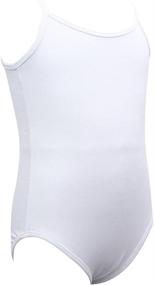 img 3 attached to 🩰 Dancina Adjustable Strap Camisole Leotard for Ballet and Gymnastics - Front Lined (Ages 2-10)