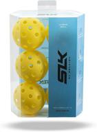 🏓 selkirk slk hybrid indoor/outdoor pickleball ball - 40 hole, usapa approved tournament play yellow pickleballs логотип