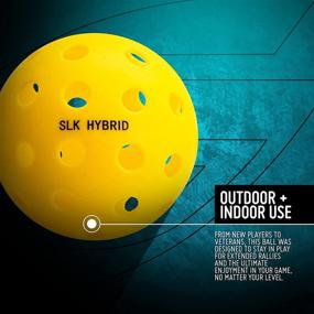 img 3 attached to 🏓 Selkirk SLK Hybrid Indoor/Outdoor Pickleball Ball - 40 Hole, USAPA Approved Tournament Play Yellow Pickleballs