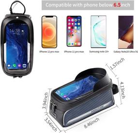 img 2 attached to MOKFIRE Bike Phone Bag - Waterproof Bicycle Pouch Top Tube Bag with Bike Phone Mount - Cycling Front Frame Bag for iPhone 11 Xs Max Pro Plus - Convenient Bike Accessories and Phone Holder