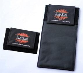 img 3 attached to 🐾 Многоцелевая наклейка и снятие колючек BurrPaw: мягкая неалюминиевая рукавица темного цвета для одежды, снаряжения и питомцев - упаковка из 1 штуки.