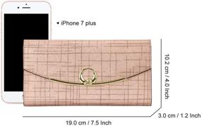 img 3 attached to Кожаный бумажник XEYOU Trifold для мобильного телефона