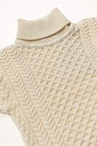 img 1 attached to 🧣 Aran Crafts Unisex Irish Cable Knitted Soft Roll Neck Sweater: Luxurious 100% Merino Wool Warmth