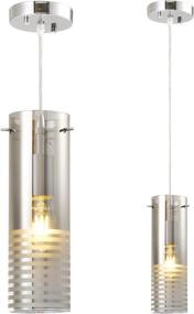 img 2 attached to 💡 60W OUVR Pendant Light Fixtures for Kitchen Island - Dinning Lights for Ceiling Hanging, Adjustable Cord Plug-in Pendant Lights for Farmhouse, Bedroom, Kitchen