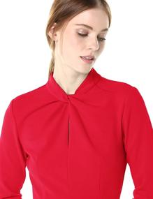 img 2 attached to Donna Morgan Womens Twisted Neckline Women's Clothing