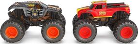 img 2 attached to 🚚 Monster Jam Official Max-D vs. Radical Rescue Color-Changing Die-Cast Monster Trucks: 1:64 Scale Excitement!
