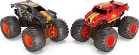 img 3 attached to 🚚 Monster Jam Official Max-D vs. Radical Rescue Color-Changing Die-Cast Monster Trucks: 1:64 Scale Excitement!