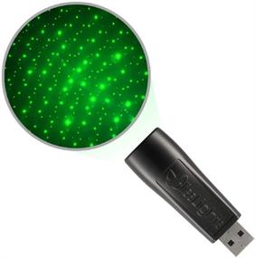 img 4 attached to ✨ BlissLights Starport USB Laser Star Projector: Galaxial Gaming Room Lights, Bedroom Night Light & Mood Enhancer (Green)