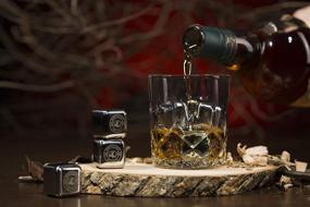 img 1 attached to 🥃 Ultimate Whiskey Enhancement: Stainless Steel Reusable Whiskey Stones - A Practical Choice!