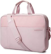 💼 pink slim laptop bag: 17.3 inch expandable briefcase for men & women - travel business bag by light flight логотип