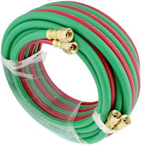 img 4 attached to 25-Foot ABN Twin Welding Hose with 1/4 Inch B Fittings for Oxygen Acetylene Torch, Cutting Torch Hoses Oxy Acetylene Hose
