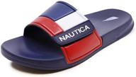 👟 cпортивные комфортные сандалии nautica с регулируемой посадкой в сером цвете - размер 9 логотип