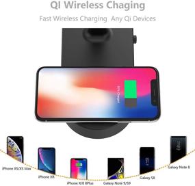 img 2 attached to Bedside Wireless Charging Charger Nightstand