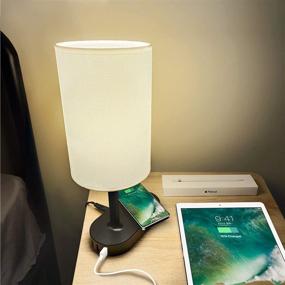 img 4 attached to Bedside Wireless Charging Charger Nightstand