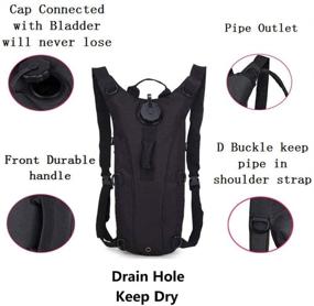 img 1 attached to ATBP Military Hydration Pack with 3L Water Reservoir Bladder 💦 for Running, Cycling, Hiking - Lightweight & BPA Free Camel Backpack Daypack.