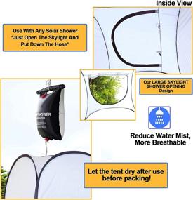 img 2 attached to 🚽 Leader Accessories Portable Pop Up Shower & Changing Tent with Toilet | Big Size: 4' x 4' x 78"(H)