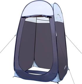 img 4 attached to 🚽 Leader Accessories Portable Pop Up Shower & Changing Tent with Toilet | Big Size: 4' x 4' x 78"(H)