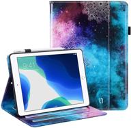 ulak ipad 9.7 case, premium pu leather multi-angle viewing folio smart stand cover for ipad 6th/5th generation 9.7 inch, auto wake/sleep, mandala flower design logo