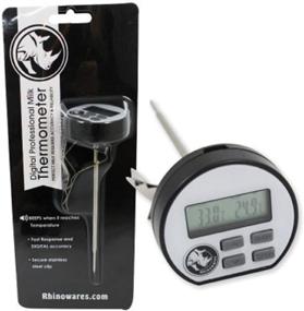 img 4 attached to ☕ Stainless Steel Rhino Coffee Gear BrewGlobal Rhinoware Digital Thermometer (RWTHERDS) in Silvery Shade