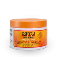 cantu coconut curling cream - richly nourish and define curls, 12 ounce logo