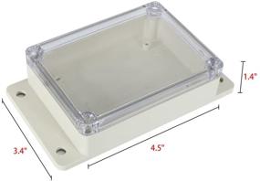 img 3 attached to Uxcell 115Mmx85Mmx35Mm Universal Enclosure Transparent