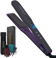 🔥 откройте для себя вытяжной утюжок для волос tsekido flat iron: инновационный 2 в 1 стайлер с керамическим и турмалиновым покрытием, двойным напряжением, жк-дисплеем и быстрым нагревом до 480℉ (пластина 1,5 дюйма) логотип