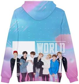 img 3 attached to 👕 Aopostall Jungkook Hoodie Sweater, Boys' Sweatshirt Clothing