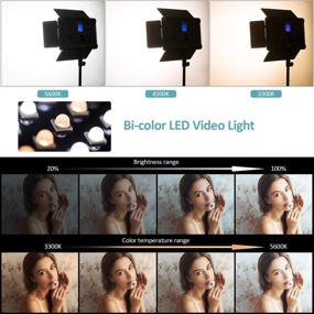 img 3 attached to 🎥 VILTROX 50W/4700LM Bi-Color Dimmable LED Video Light Panel: Remote Controlled Studio Lighting for Tiktok and Instagram