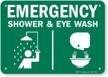 emergency shower wash smartsign plastic logo