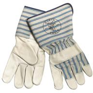 klein tools 40010 long cuff gloves logo