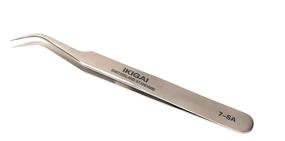 img 2 attached to 💫 Ikigai Eyelash Extension Tweezers: Professional Precision Tips, Straight and Curved, Surgical Stainless Steel, Lash Tweezers (7-SA)