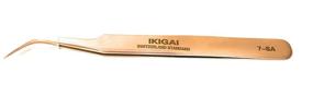 img 1 attached to 💫 Ikigai Eyelash Extension Tweezers: Professional Precision Tips, Straight and Curved, Surgical Stainless Steel, Lash Tweezers (7-SA)