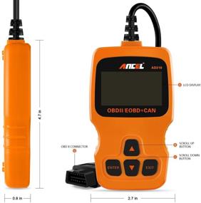 img 2 attached to 🔧 ANCEL AD310 Orange Classic Enhanced Universal OBD II Scanner: Expert Car Engine Fault Code Reader & Diagnostic Scan Tool